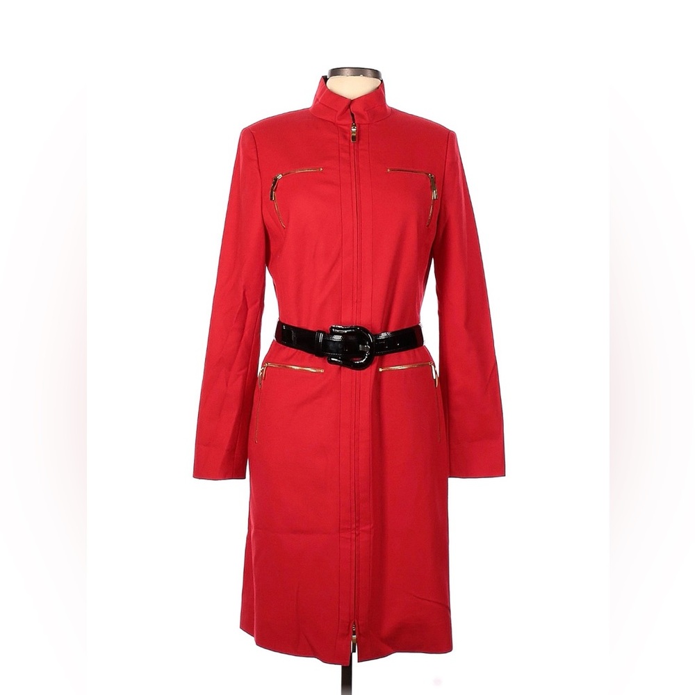Elegant Red Long Sleeve Dress